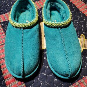 UGG Tasman 5955-AQBL Women's Aquatic Blue Suede Casual Slipper Size US 10 C166